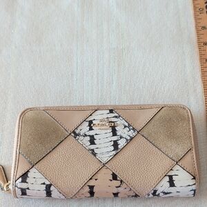 Coach Tan and Gold Women's Wallet
